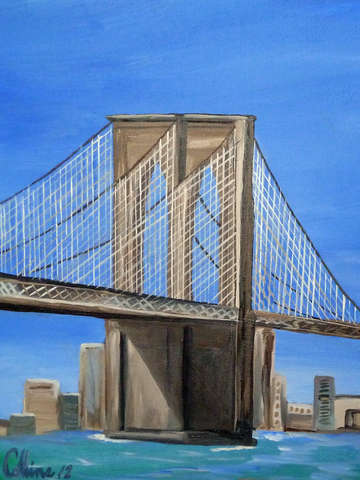 Brooklyn bridge closer view