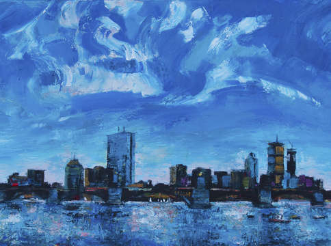 Back bay guarded by the longellow bridge