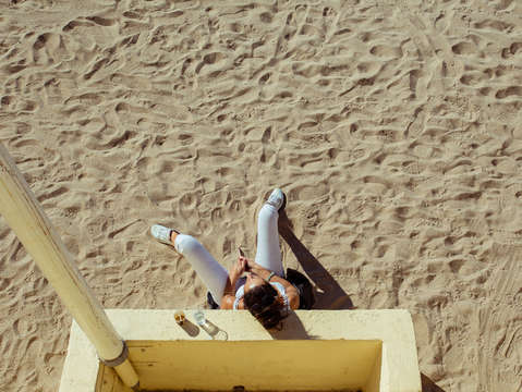 Chilling at the beach