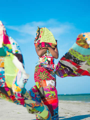 Fabrics of her motherland