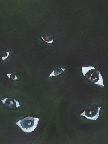 Surveillance purple sky