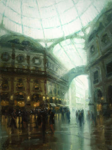 Milan italy la galleria