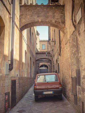 The streets of volterra italy