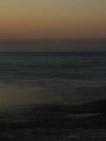 Transition to night by the waters edge