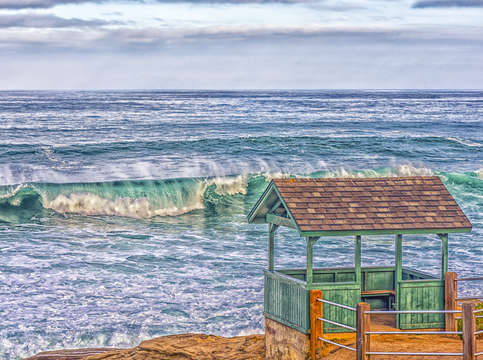 Little green hut