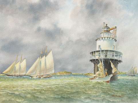 Springpoint ledge light circa 1900
