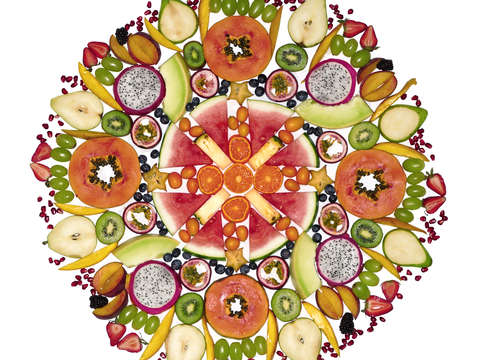 Juicy fruit mandala