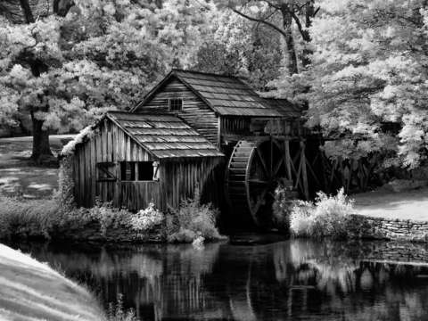 Mabry mill bw infrared