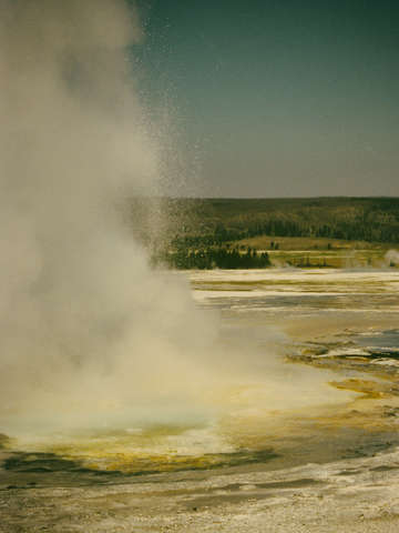 Hot water
