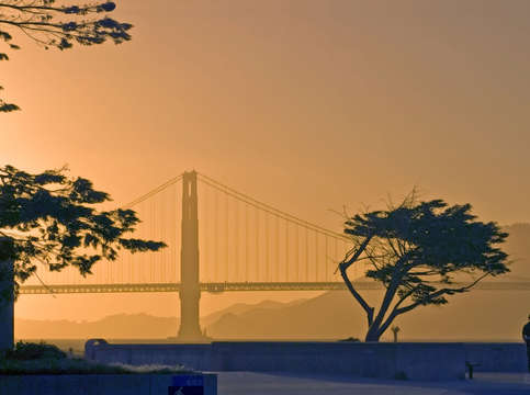 Golden gate lovers panorama 40 70 200px