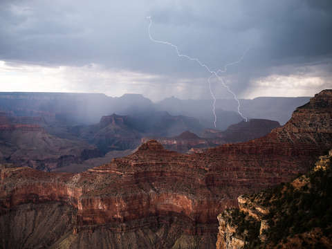 Grand canyon thunderstorm