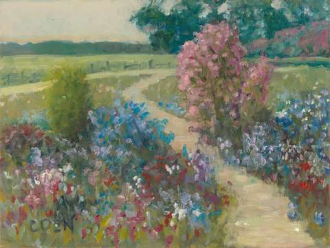 Through the flower garden