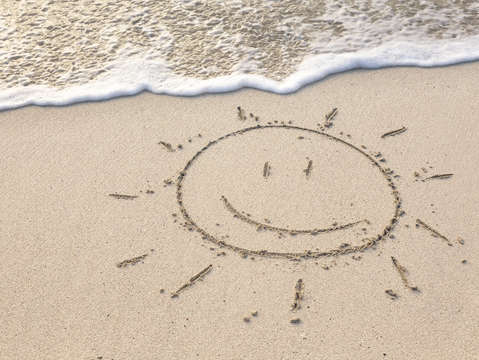 Happy beach sunshine