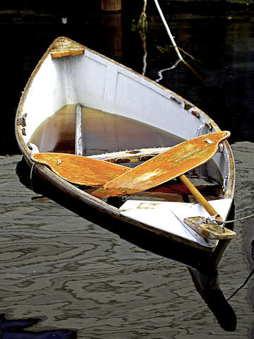 Sunken dingy