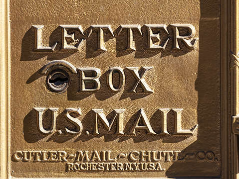 Brass letter box 2