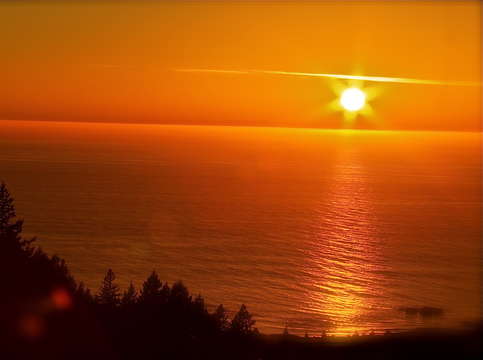 West coast sunset