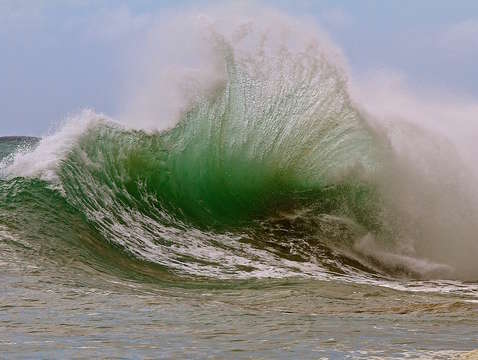 Sea foam wave