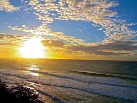 Overview with sunset