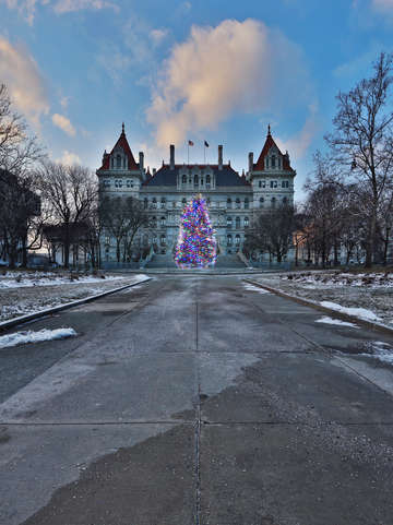 Dusk at the capitol