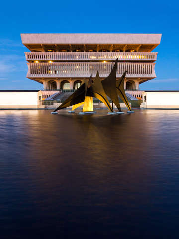 Dawn at the museum