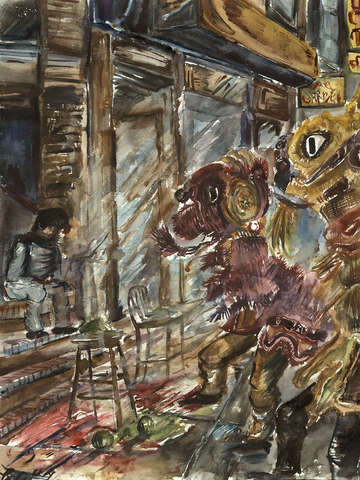 Lion dance