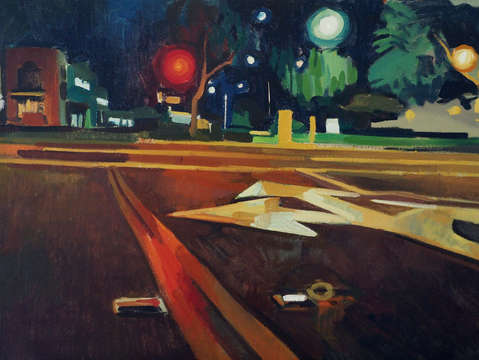Night intersection