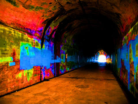 Neon tunnel