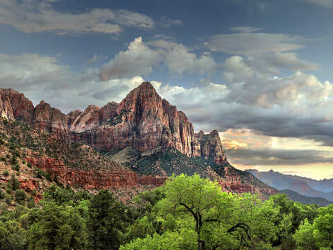 Zion at sundown