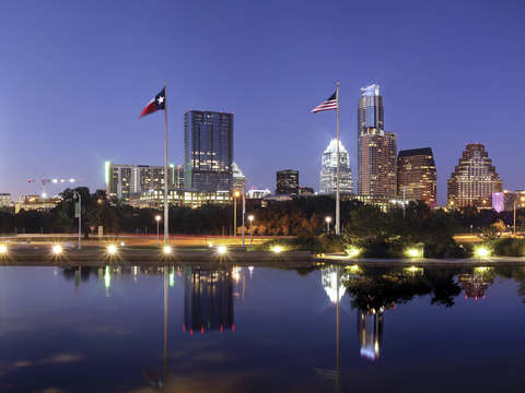 Flags over austin