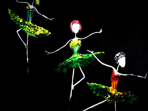 Three ballerinas