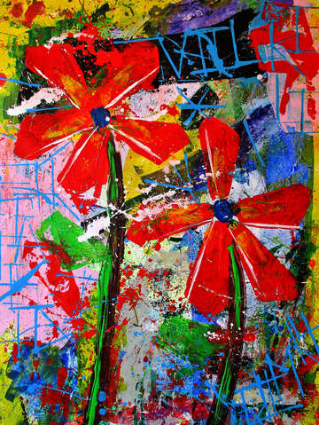 Palette flowers