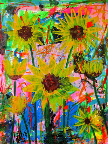 The sunflowers