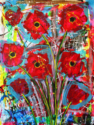 Art poppies