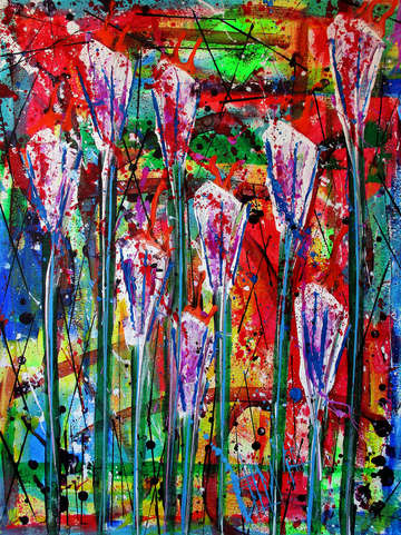 Palette tulips
