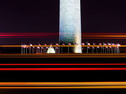Washington monument at night ii