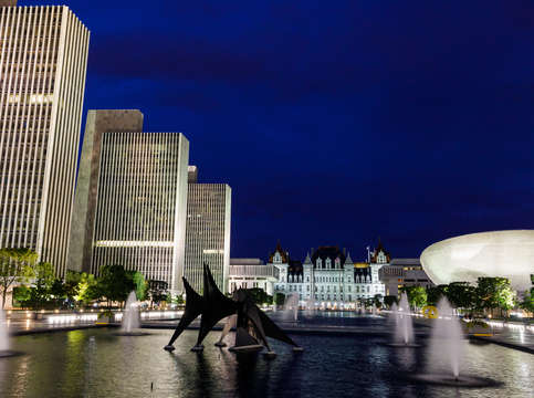 Albany ny capital building and plaza