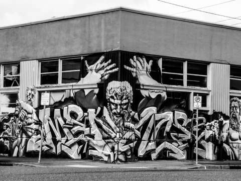 Atlas graffiti in portland