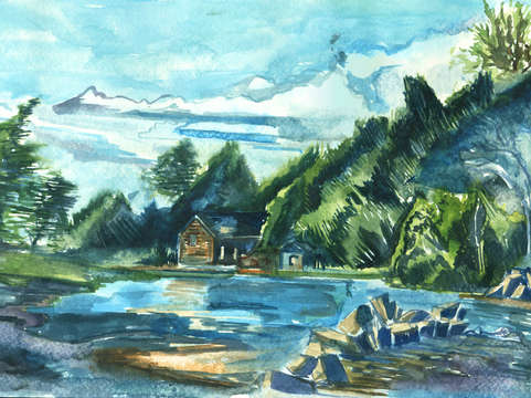 Thompson island cabin