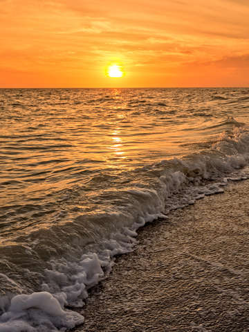Florida sunset bowman beach sanibel island