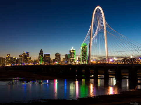Dallas skyline dawn