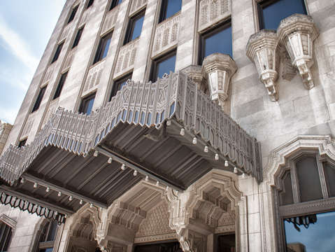Tulsa art deco overhang