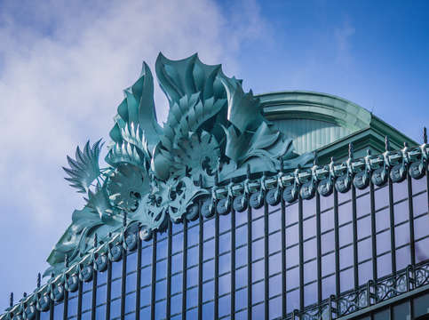 Harold washington library detail