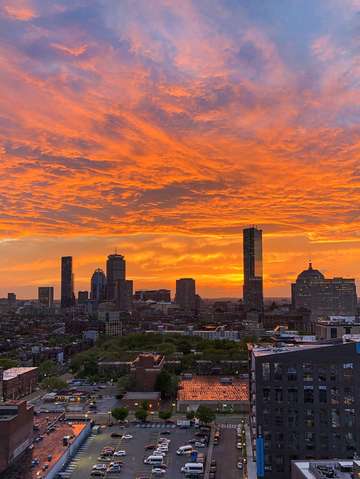 Boston sunset 3
