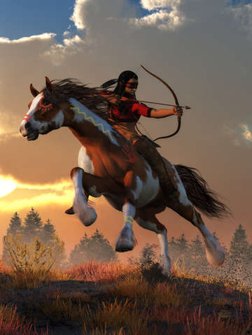 The arrow of rising sun