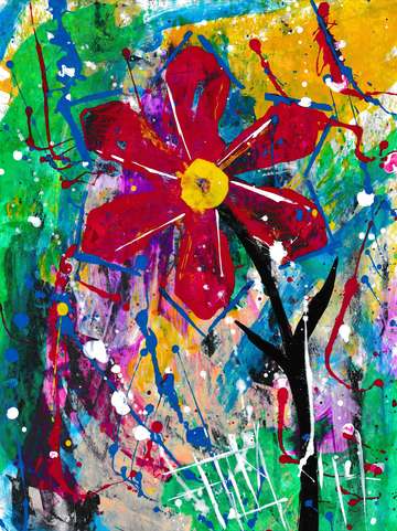 Dot flower