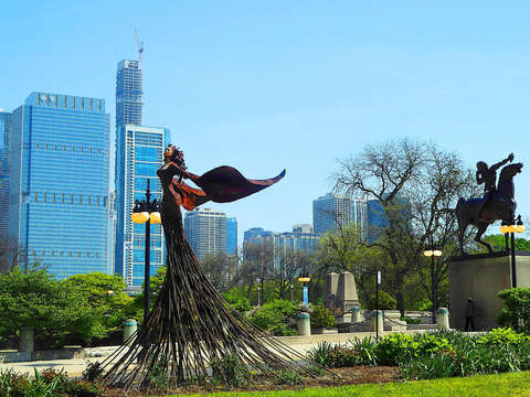 Flying through chicago