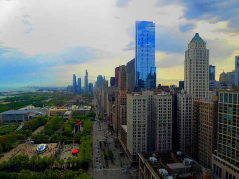 Sunsets of chicago