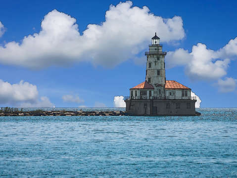 Chicago harbor lighthouse