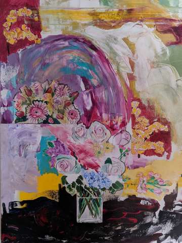 Pot of flowers 65