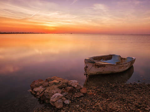 Sunrise from delta de ebro 2